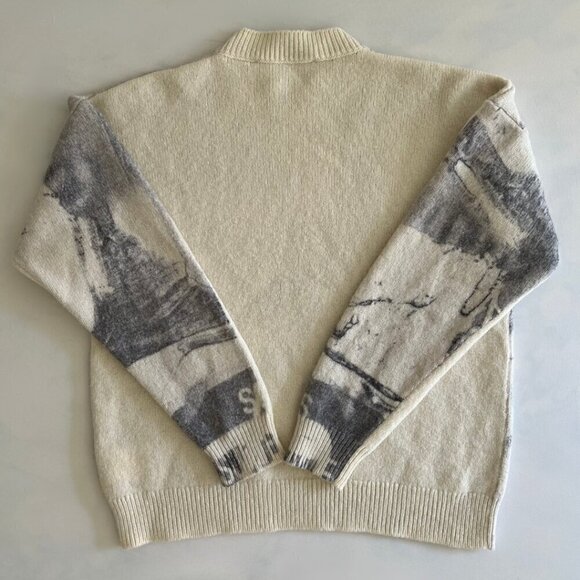 Authenticated Off-White Graphic Wool Crewneck Sweater - Picture 4 of 7